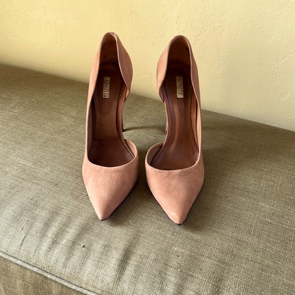 SCHUTZ Heels Tan Nude 8.5